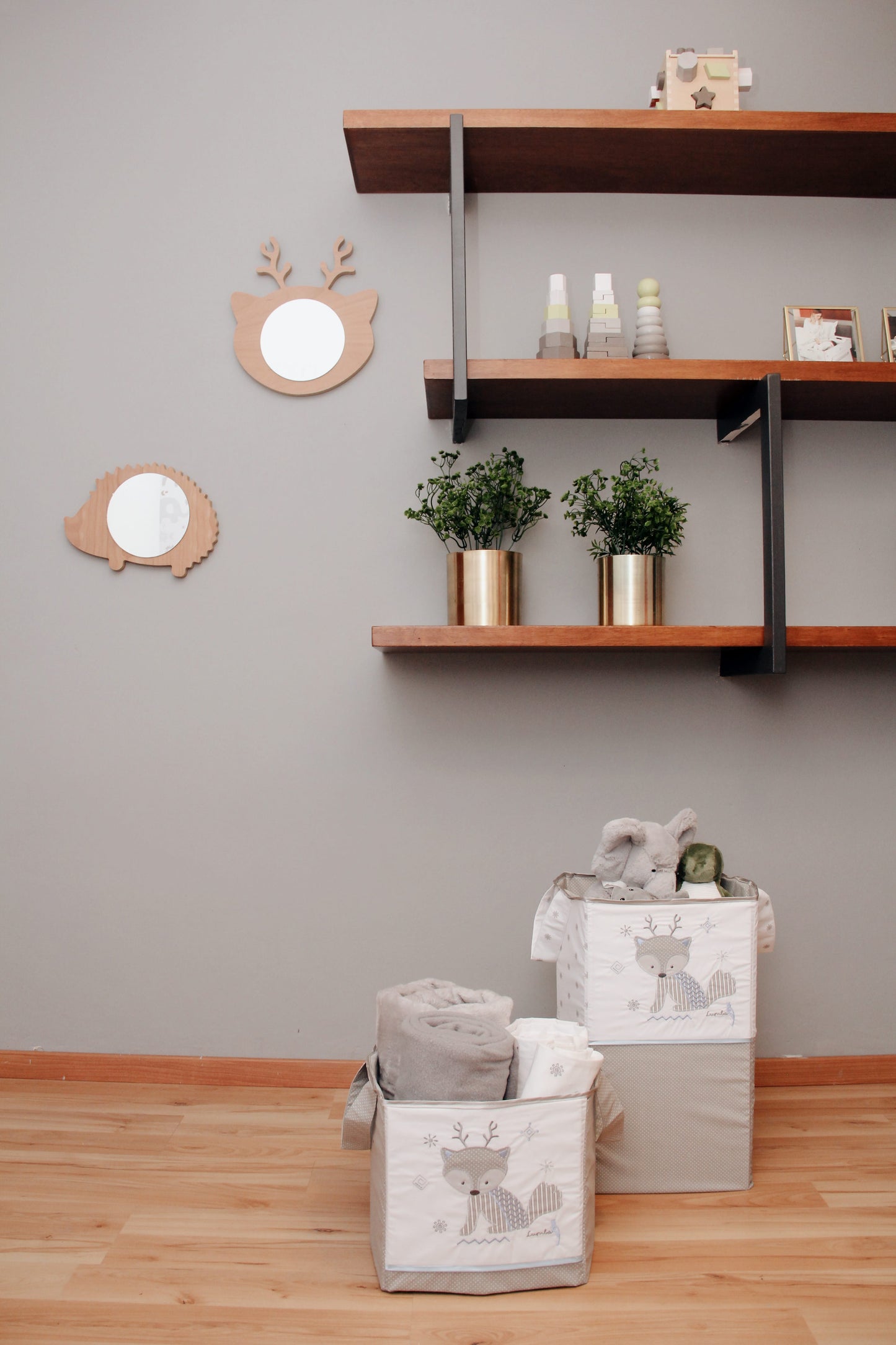 Cesto decorativo multiusos (1 pza) - Lumbabrijes azul