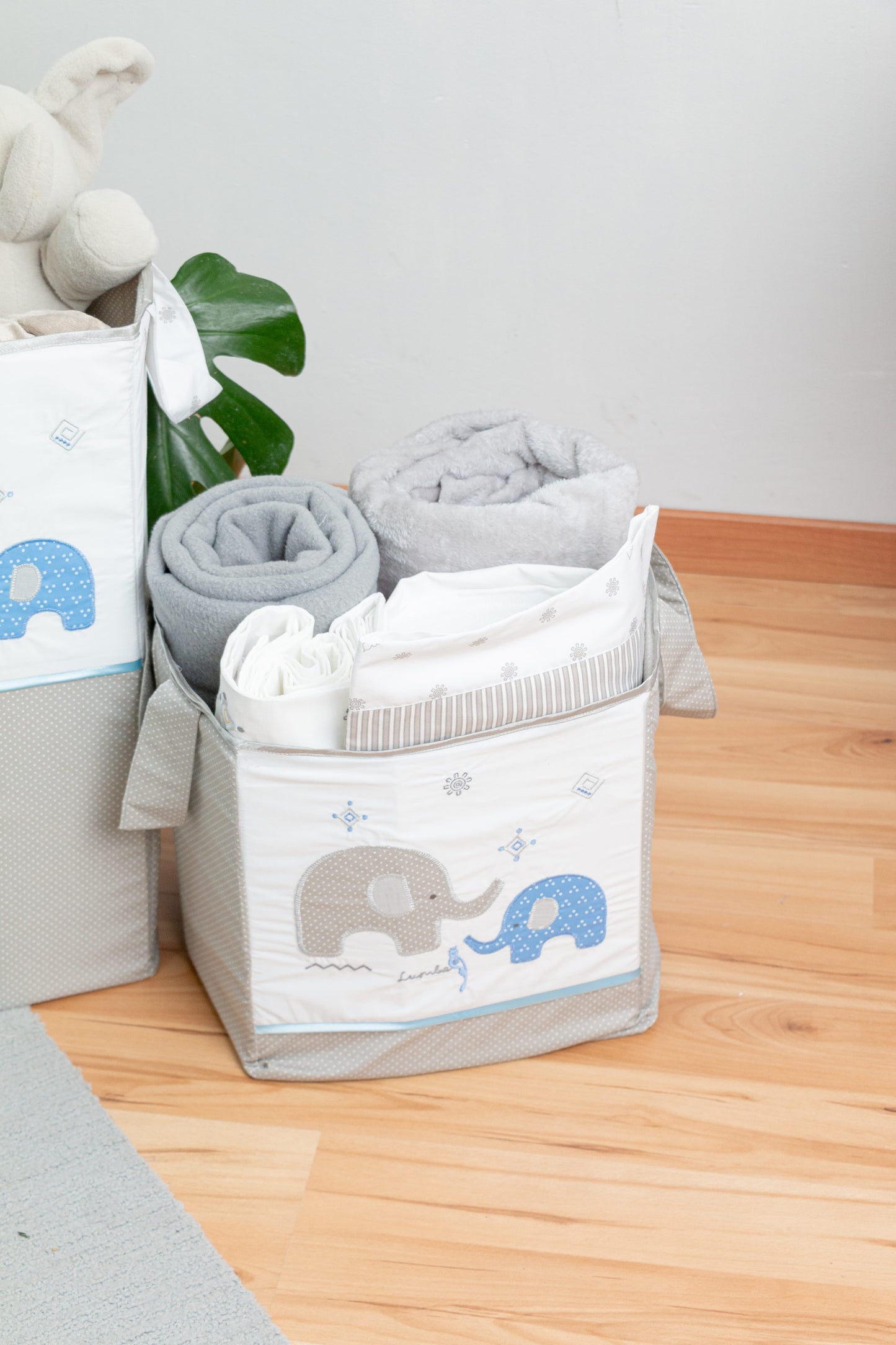 Cesto decorativo multiusos (1 pza) - Otomí azul