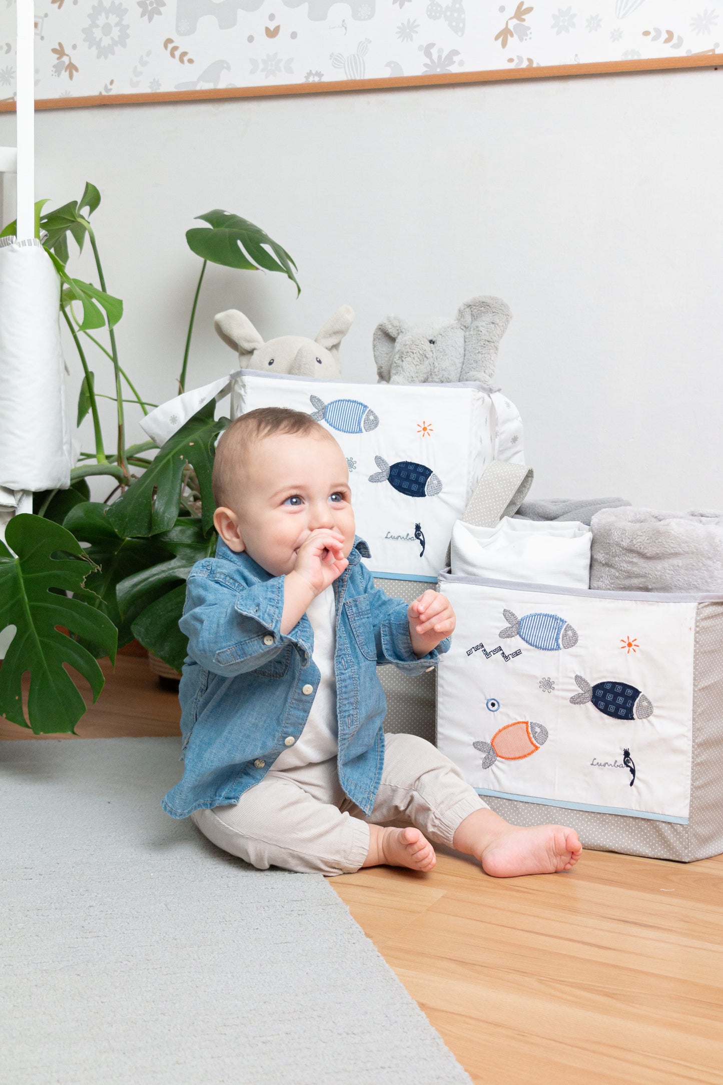 Cesto decorativo multiusos (1 pza) - Peces