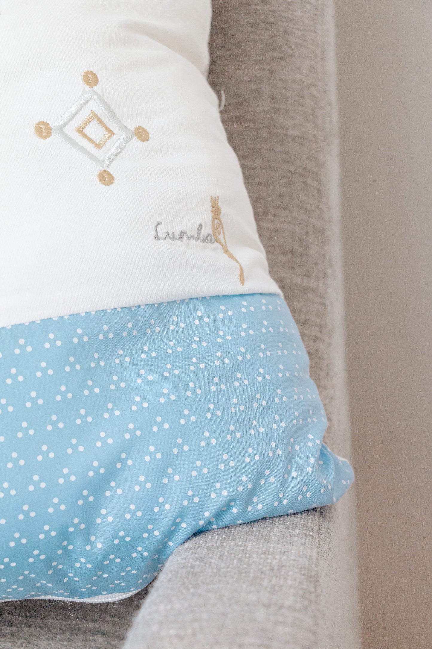 Cojínes decorativos (2 pzas) - Lumbabrijes azul