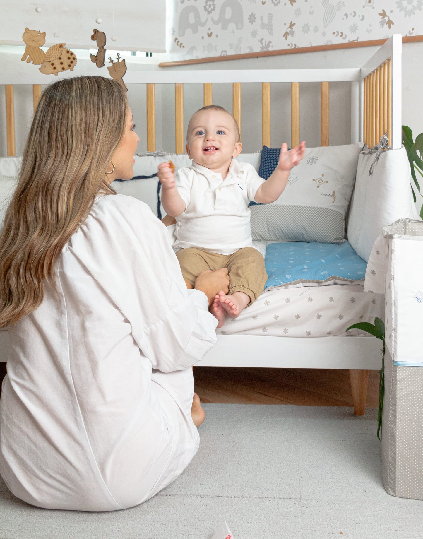 Cojínes decorativos (2 pzas) - Lumbabrijes azul