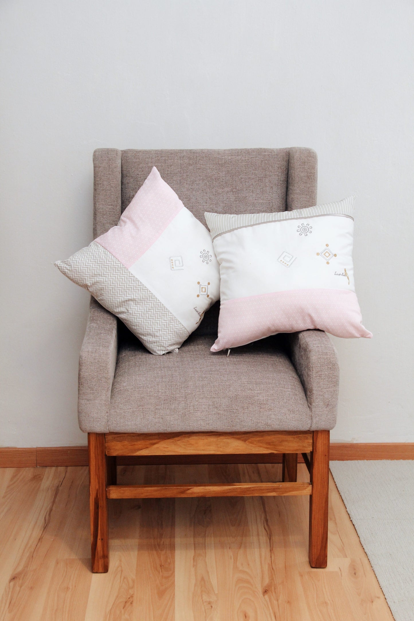 Cojínes decorativos (2 pzas) - Otomí rosa