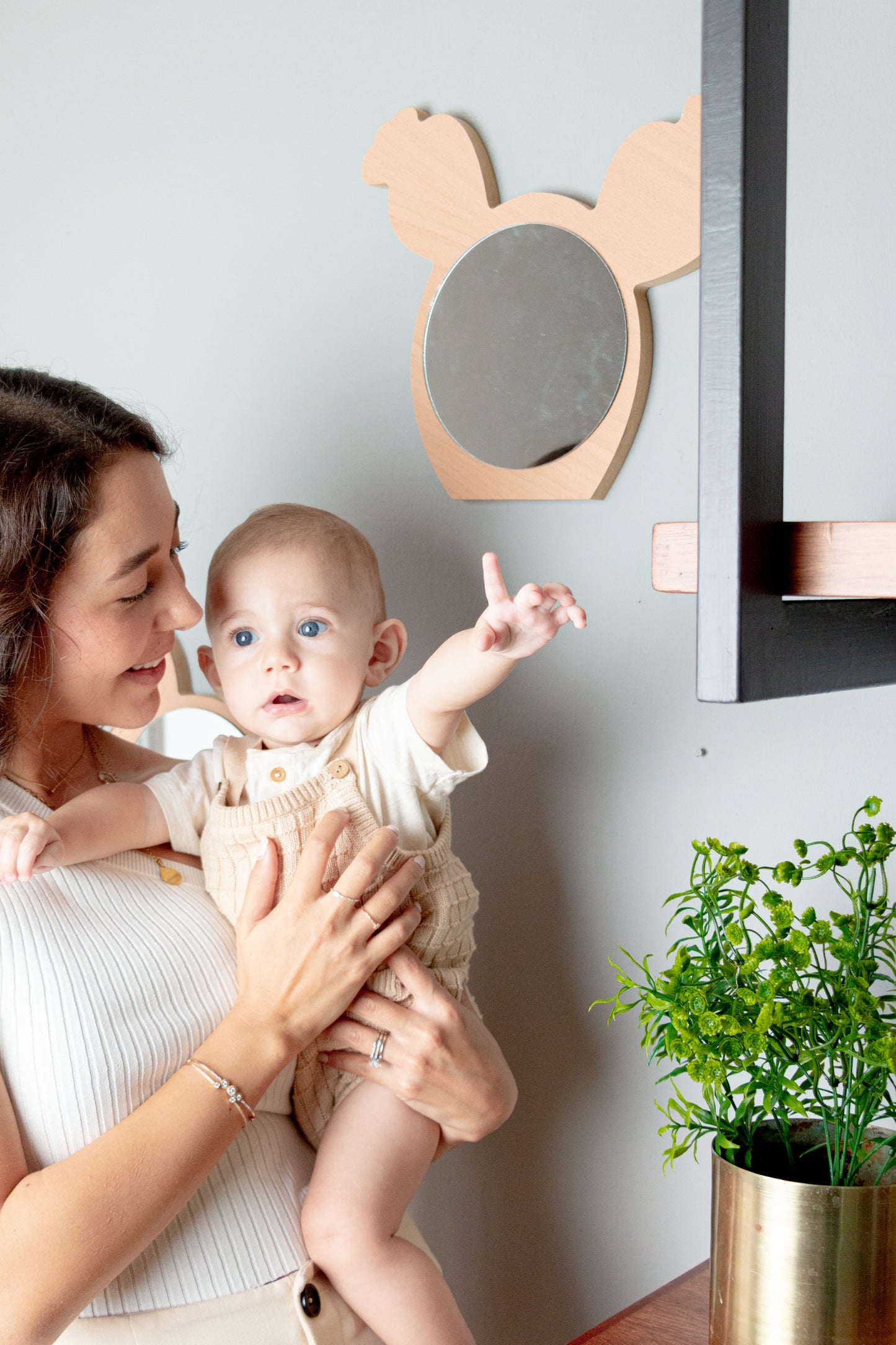 Espejos decorativos (2 pzas) - Nopales