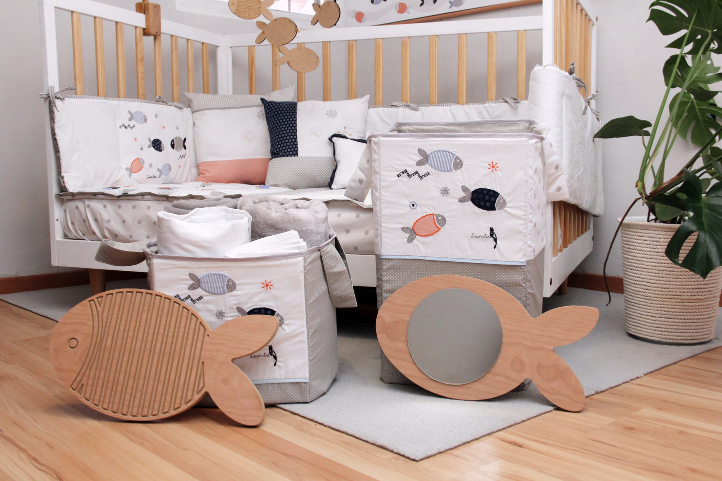 Espejos decorativos (2 pzas) - Peces