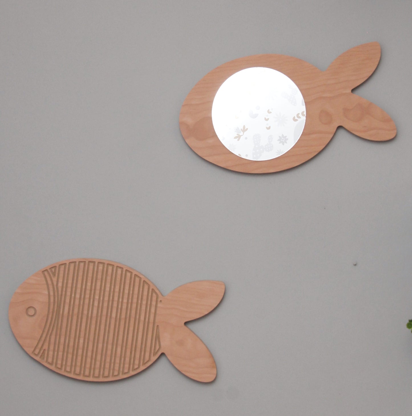 Espejos decorativos (2 pzas) - Peces