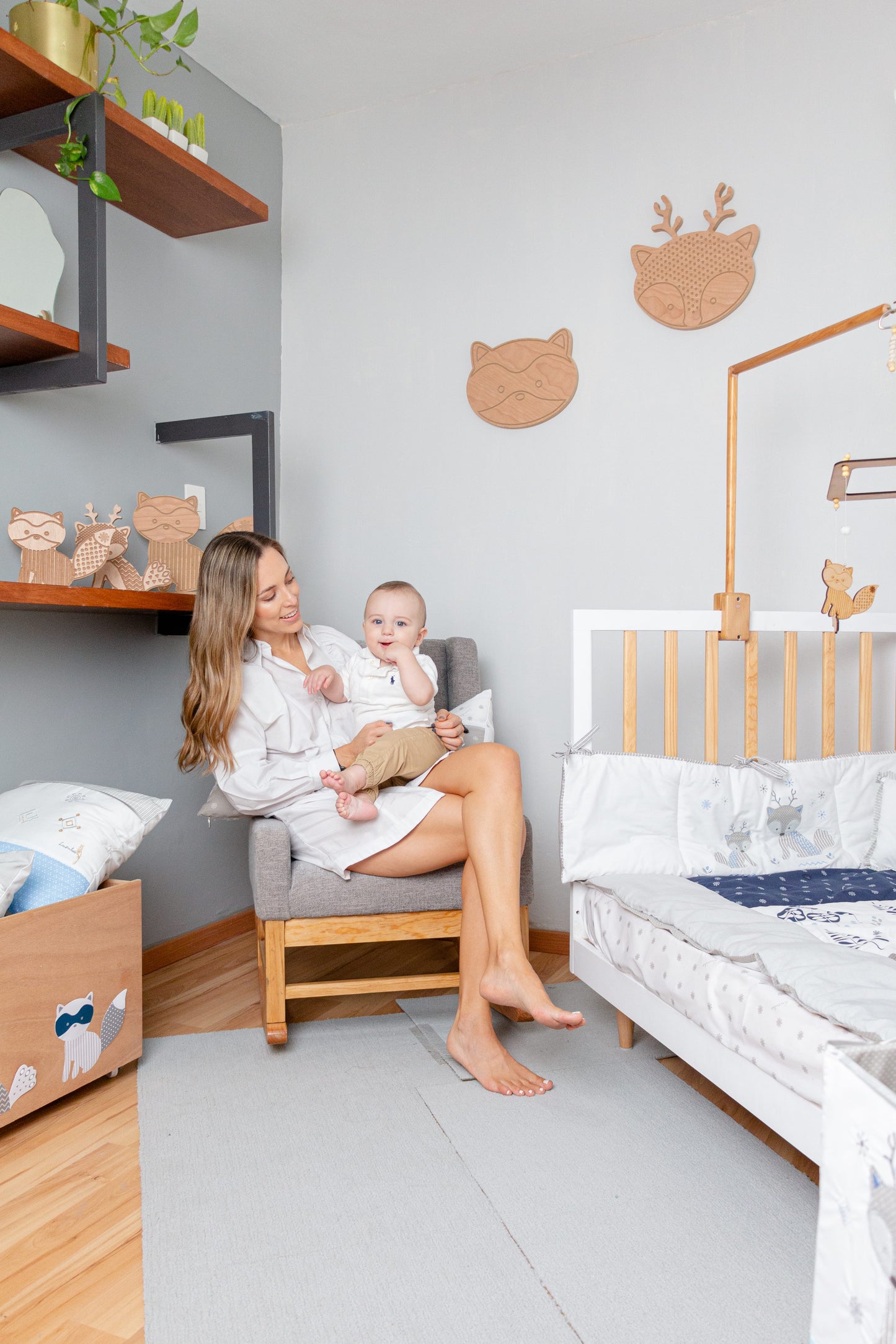 Figuras de pared (2 pzas) - Lumbabrijes azul