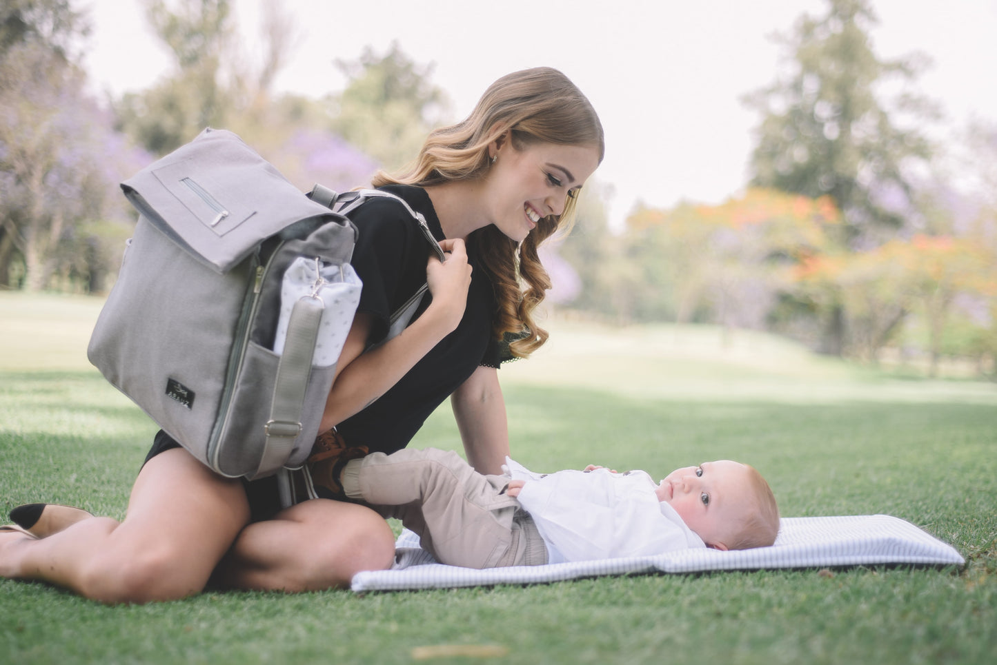 Pañalera Home Gris (Tela)