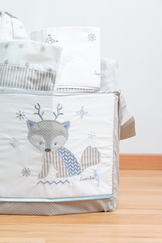 Cesto decorativo multiusos (1 pza) - Lumbabrijes azul