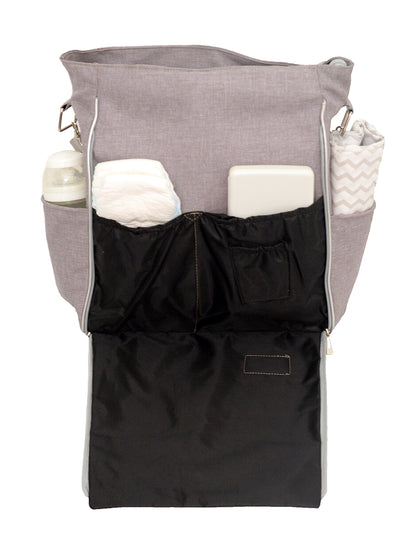 Pañalera Home Gris (Tela)