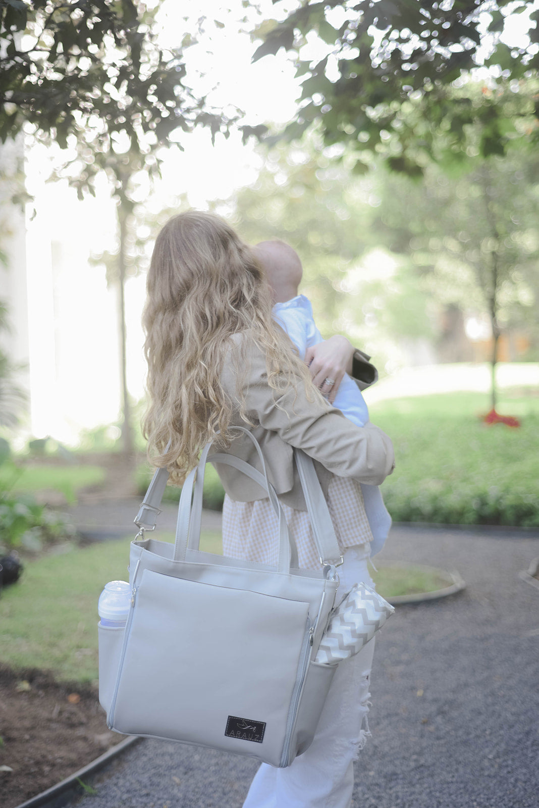 Pañalera Waves Gris